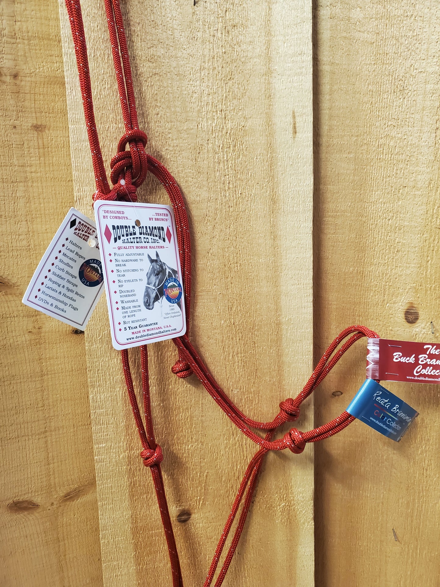 'The Buck Brannaman Collection' #124 Series Rope Halter by Double Diamond - WARMBLOOD SIZE