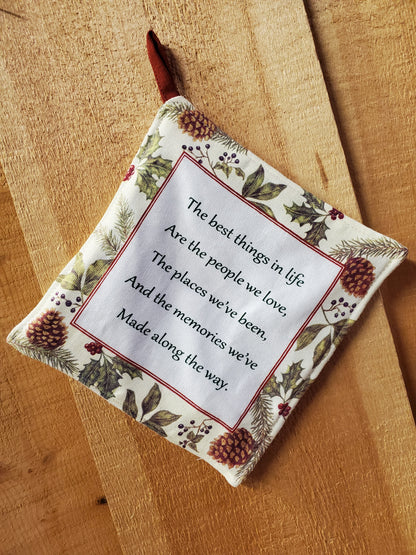 Christmas Pot Holder by Alice's Cottage®