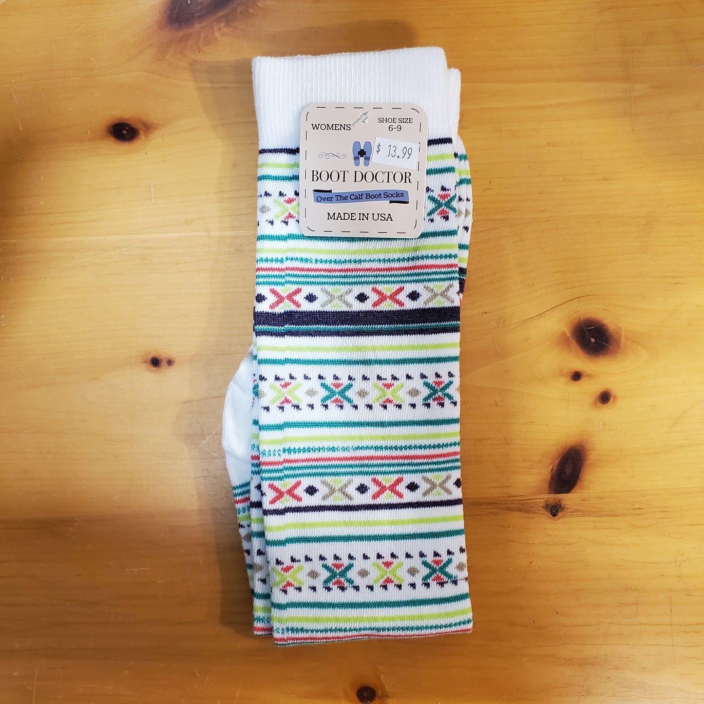 Patterned Over The Calf Women's Boot Socks by Boot Doctor®