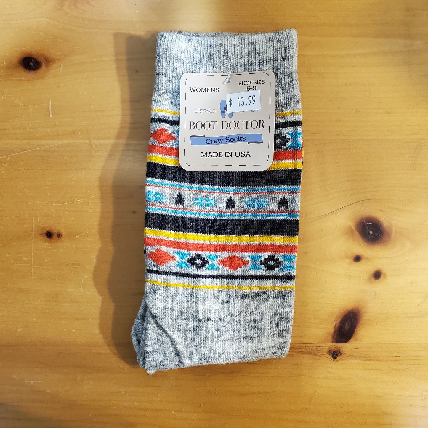 Patterned Women's Crew Socks by Boot Doctor®