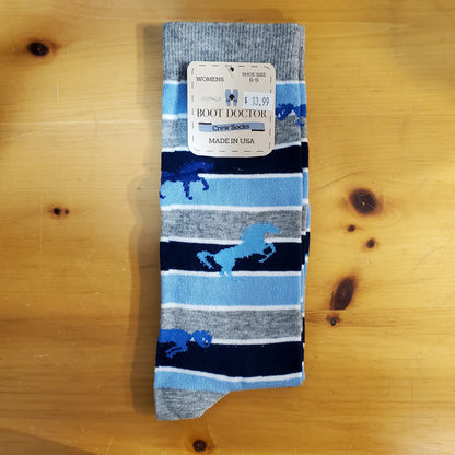 Patterned Women's Crew Socks by Boot Doctor®