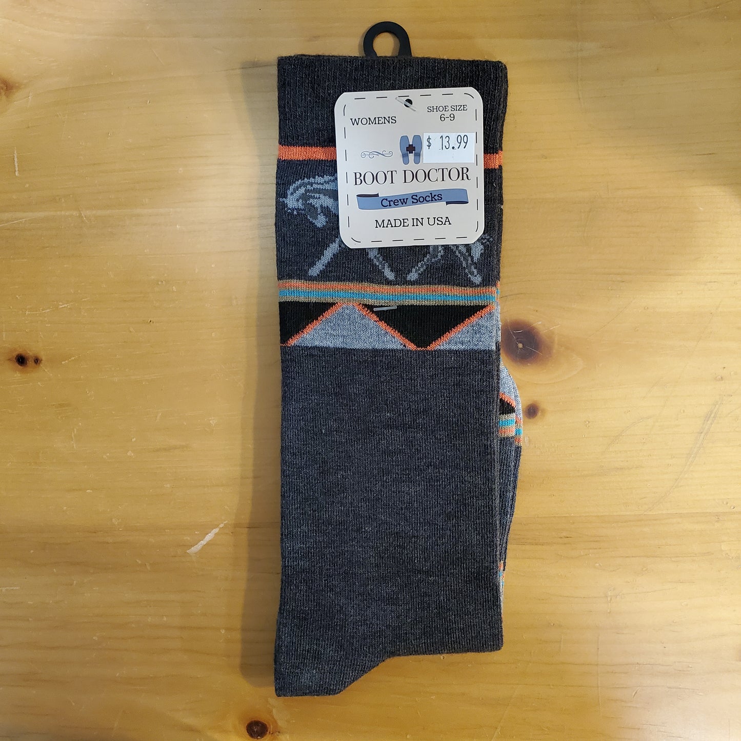 Patterned Women's Crew Socks by Boot Doctor®