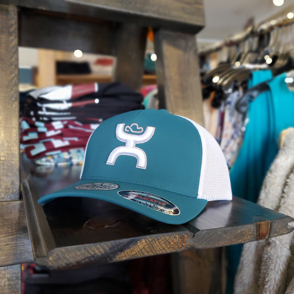 Teal & White 'Coach' Cap by Hooey®