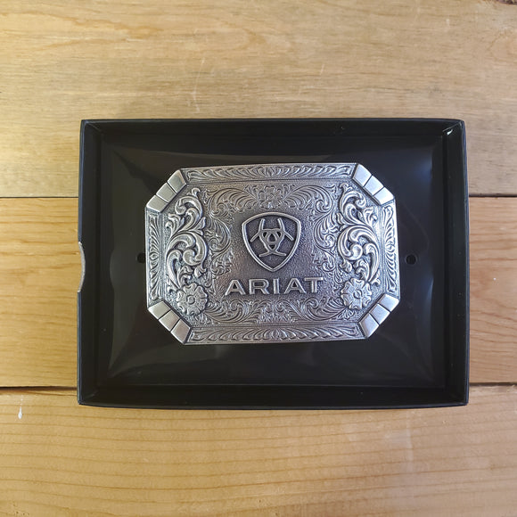 'Ariat' Scrolled Logo Belt Buckle by Ariat®