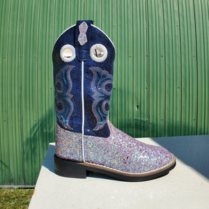 Blue & Purple Glitter Children's Boot by Old West®