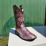 Brown & Pink Glitter Children's Boot by Old West®