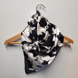 Black & White Cow Print Wild Rag by M&F®