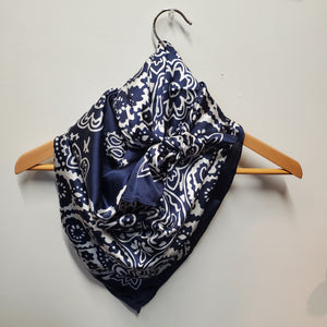 Navy Bandana Print Wild Rag by M&F®