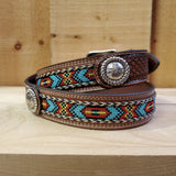 Southwest Embroidered & Horsehair Men's Belt by Nocona®