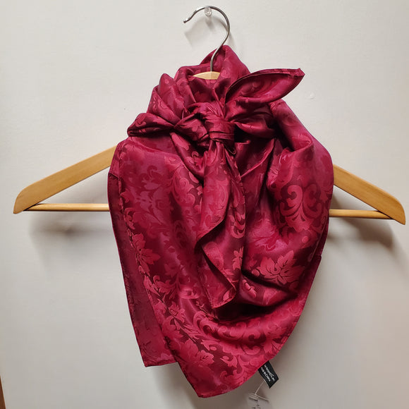 Cranberry Baroque Jacquard Wild Rag by Austin Accents®