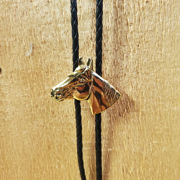 Gold Horse Head Bolo Tie by Austin Accents®