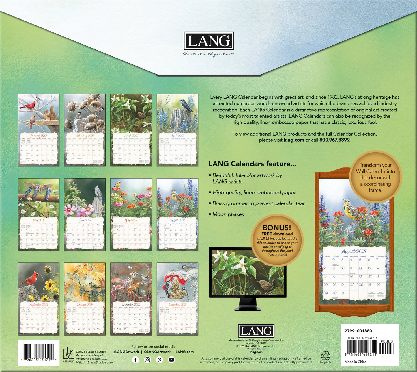 2027 Calendars by LANG®