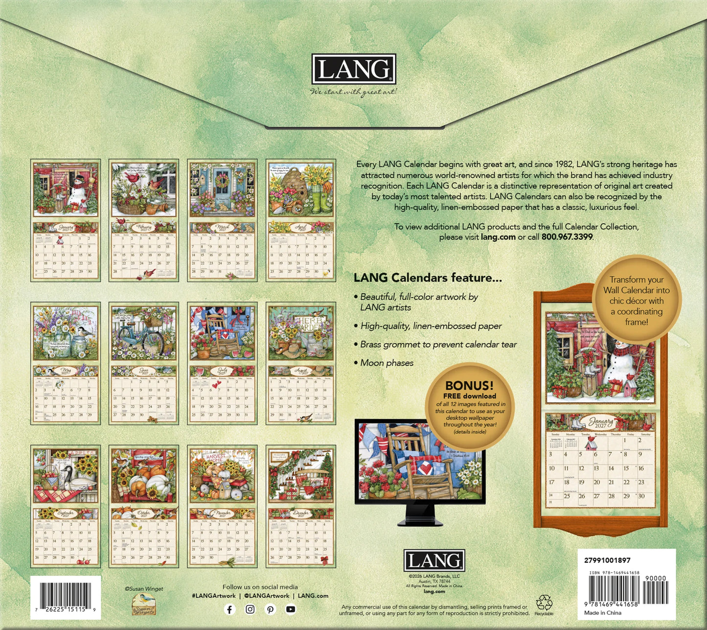 2027 Calendars by LANG®