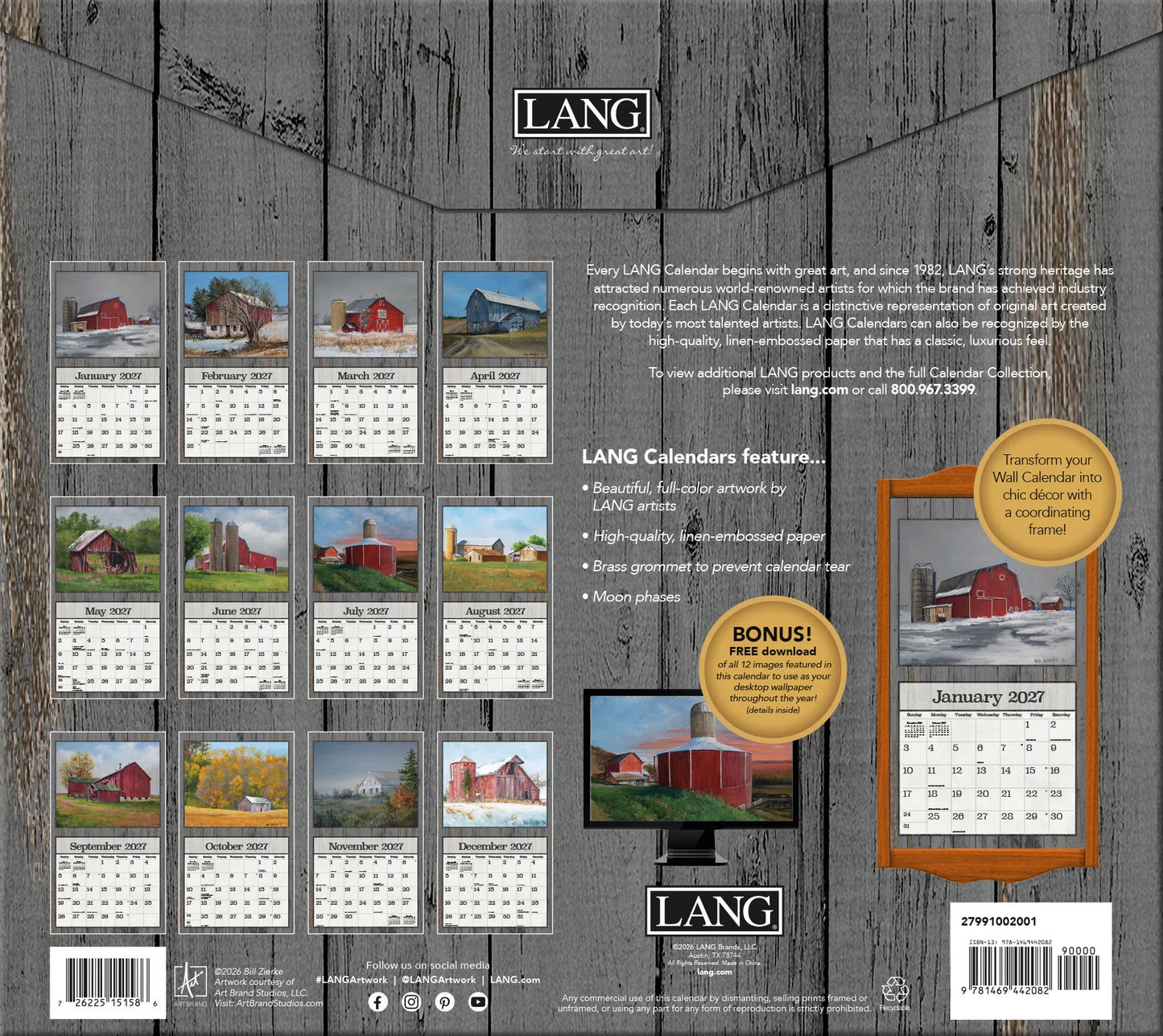 2027 Calendars by LANG®