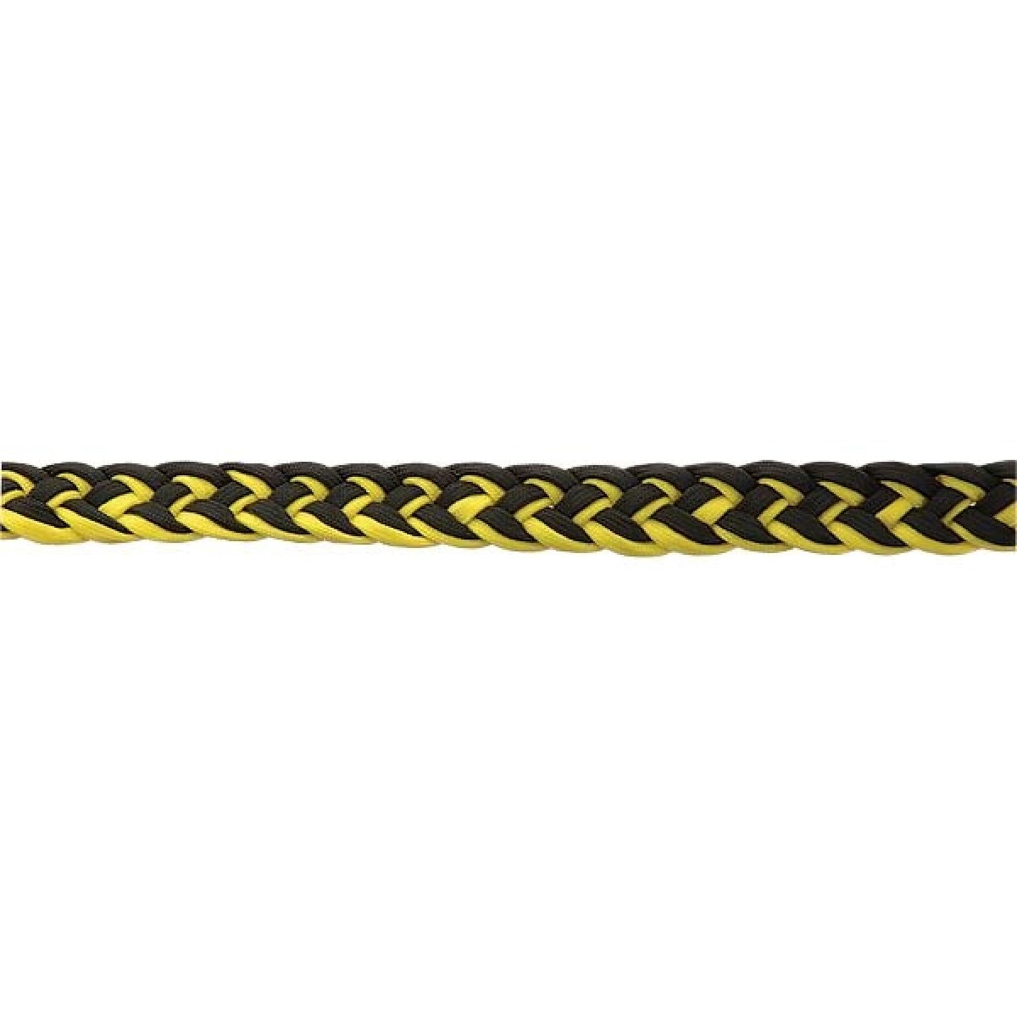 yellow and black braided rope