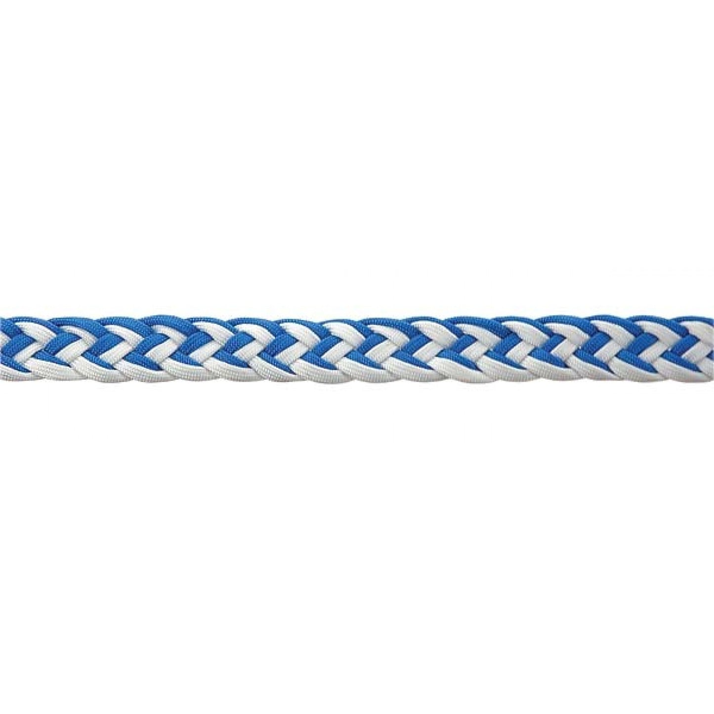 white and blue braided rope