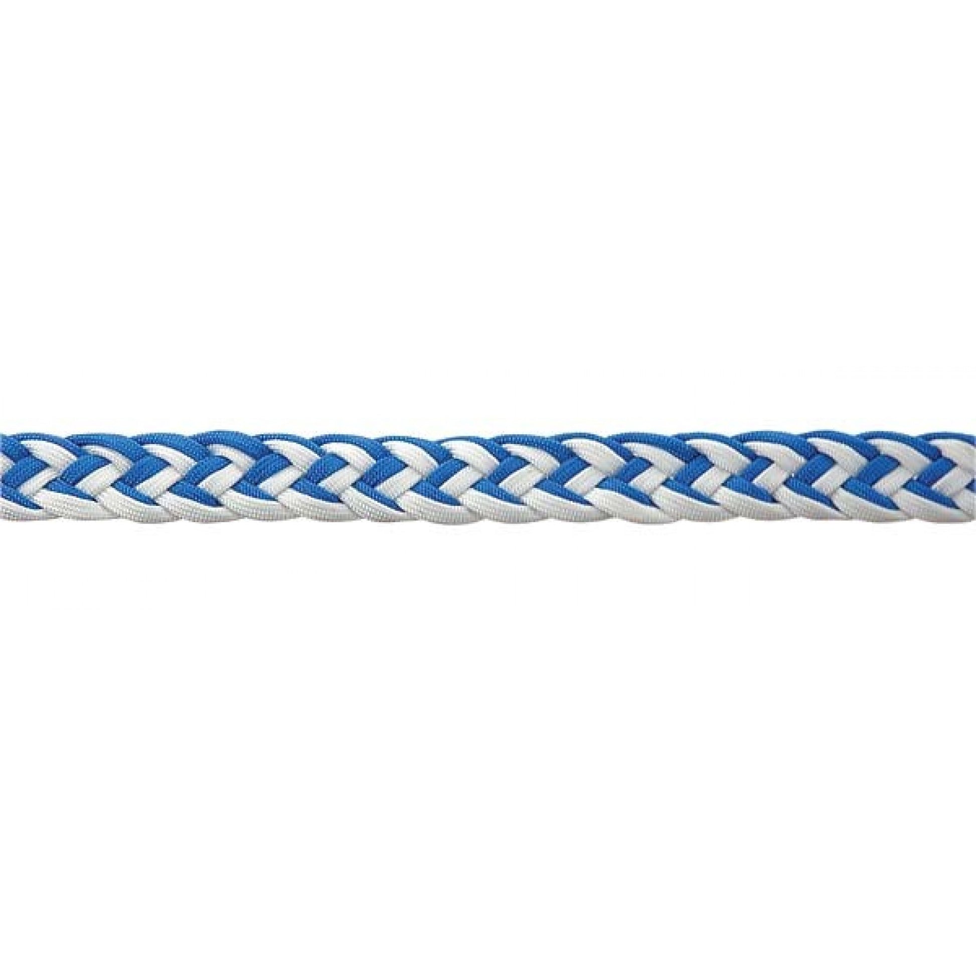 white and blue braided rope