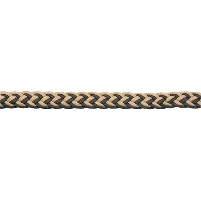 black and tan braided rope
