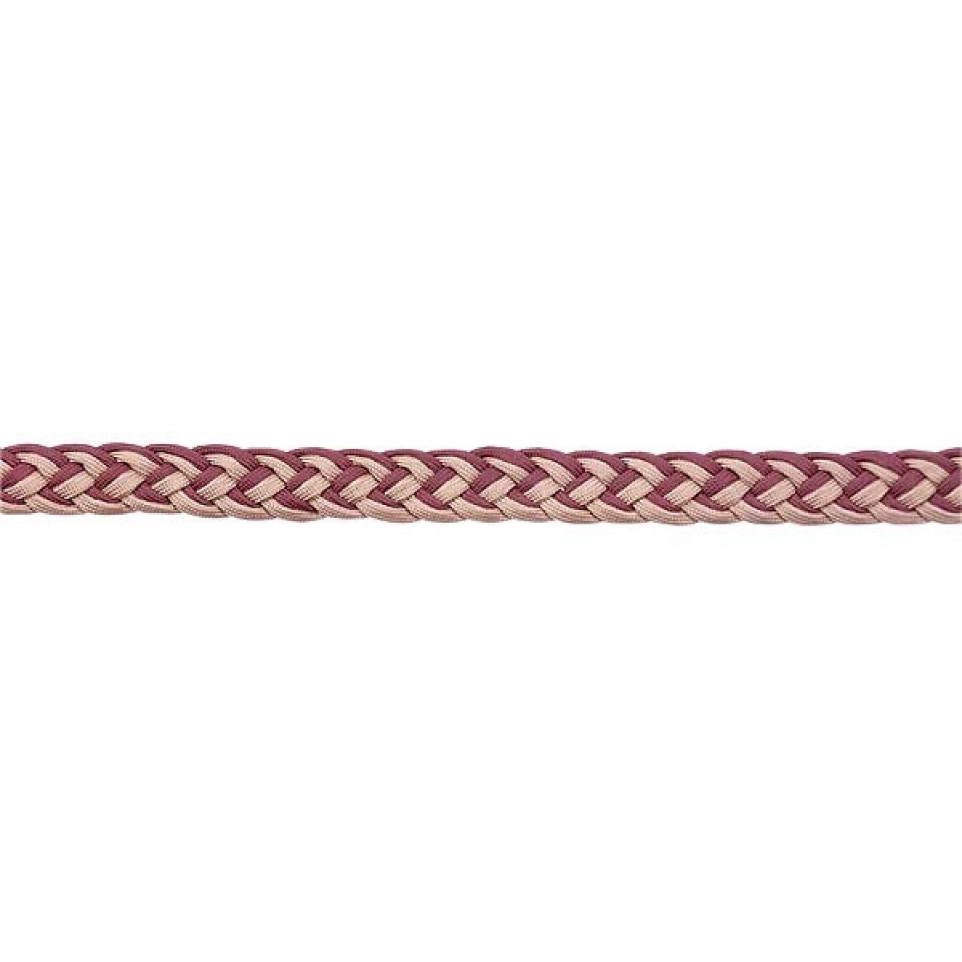 burgundy and tan braided rope
