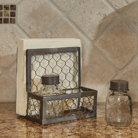 Chicken Wire Napkin, Salt and Pepper Caddy by Park Designs®