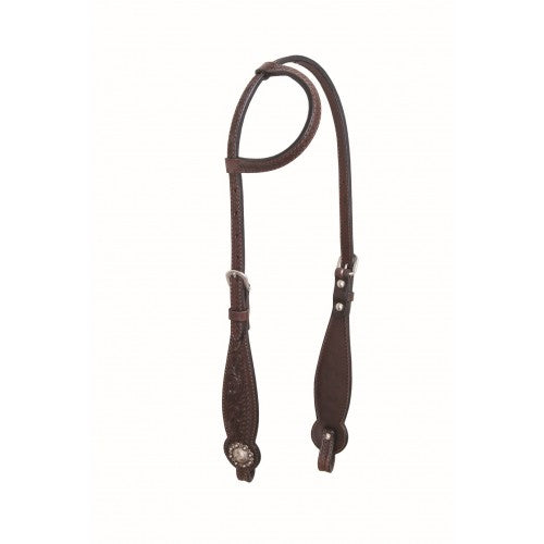 Country Legend™ Floral & Basket Single Ear Headstall by Western Rawhide®