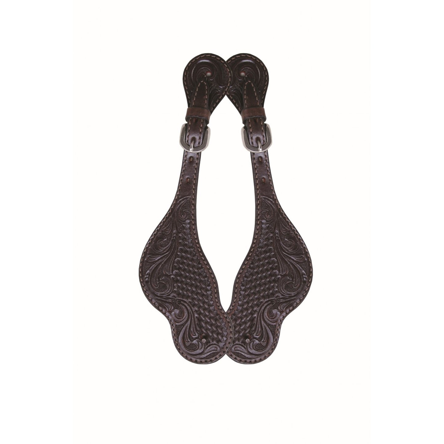Country Legend® Floral & Basket Spur Straps by Western Rawhide®