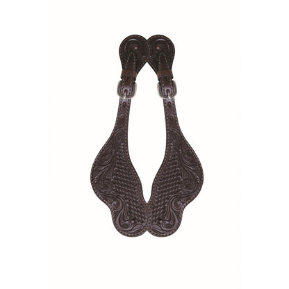 Country Legend® Floral & Basket Spur Straps by Western Rawhide®