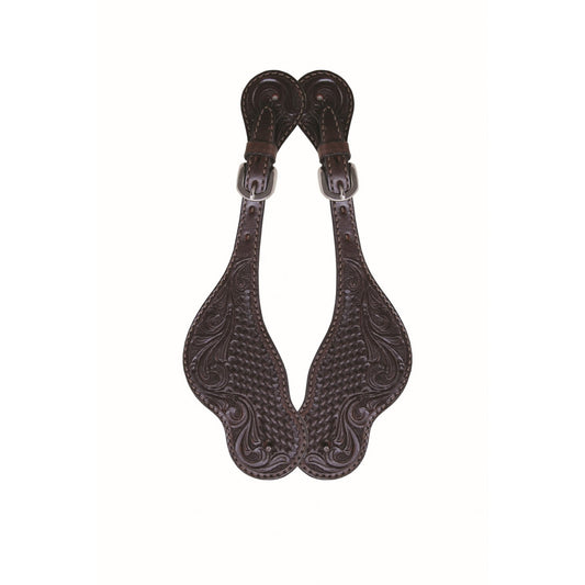 Country Legend® Floral & Basket Spur Straps by Western Rawhide®