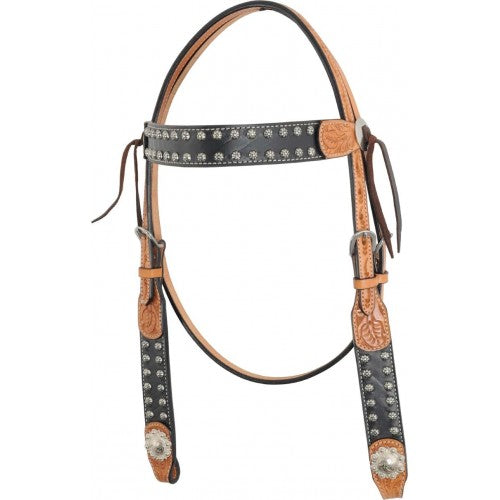 Black & Walnut Browband Headstall by Country Legend™