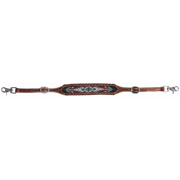 'Reno Feather' Beaded Wither Strap by Country Legend®