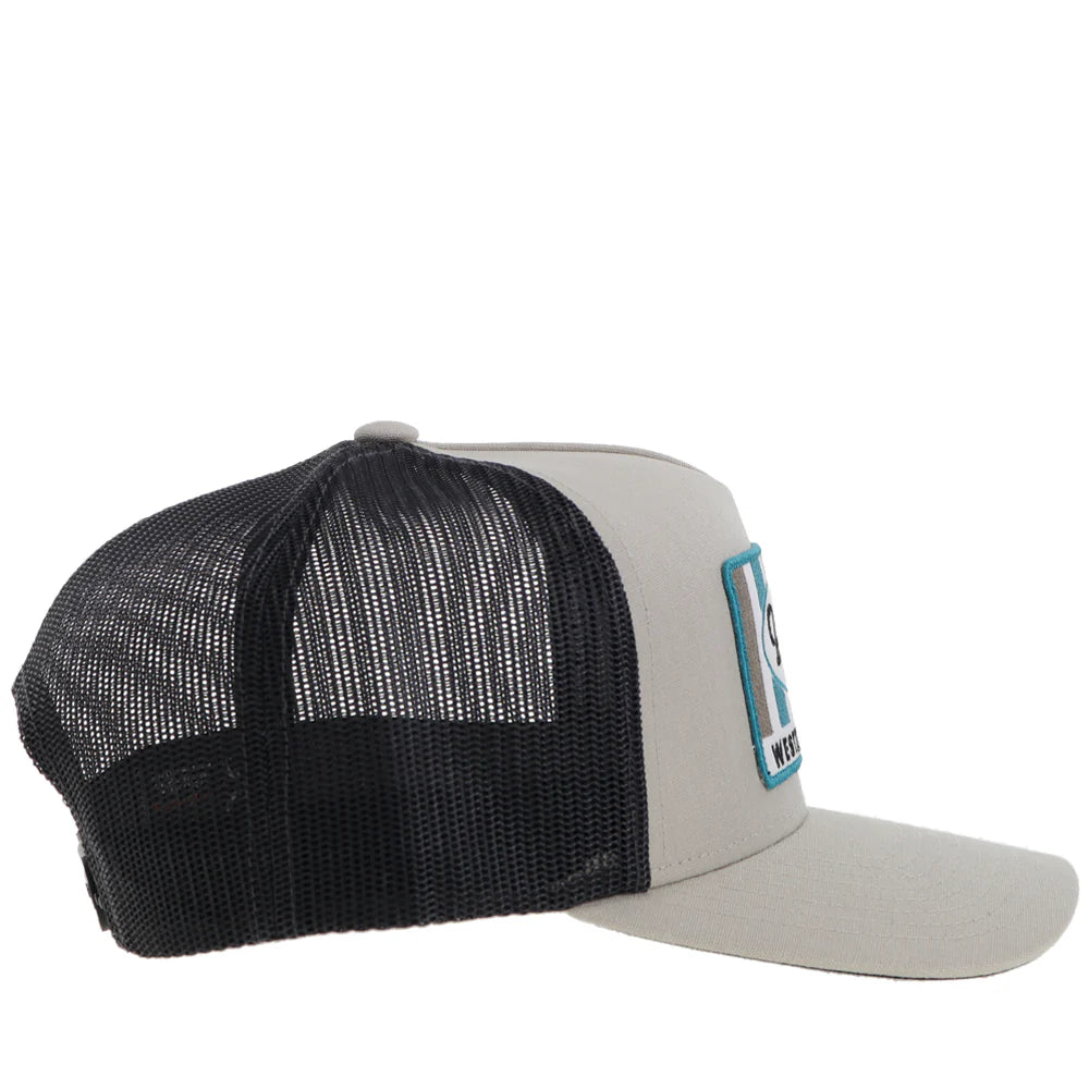 Trucker hat with 'Hooey' logo on a white background