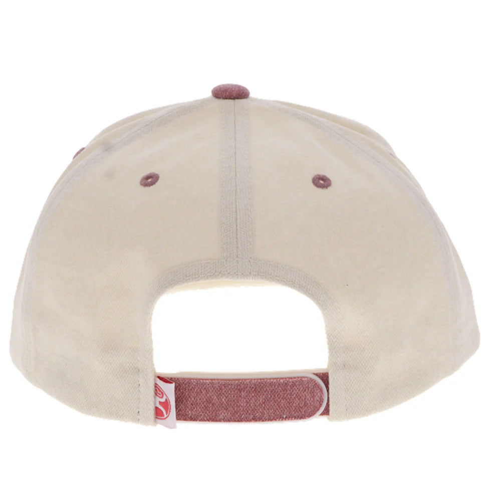 Off-White & Heather Maroon 'Doc' Cap by Hooey®