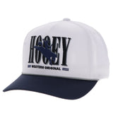 White & Navy 'Wild Ride' Cap by Hooey®