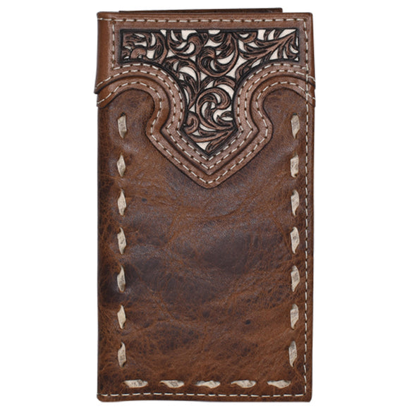 Filigree & Rawhide Stitch Junior Rodeo Wallet by Justin®