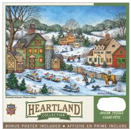 'Snowball Ambush' Heartland Collection™ 500 Piece Puzzle