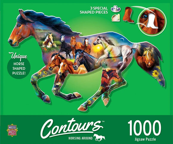 'Horsing Around' Shapes™ 1000 Piece Puzzle