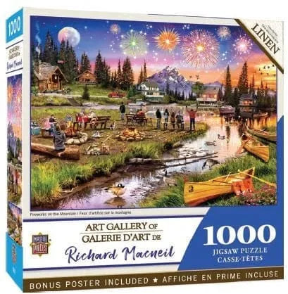 'Fireworks on the Mountain' Art Gallery of Richard Macneil 1000 Piece Puzzle