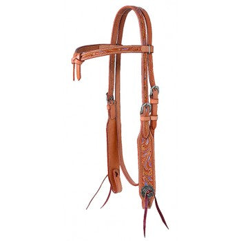 Metallic Tooled Detail Browband Headstall by Sierra®
