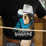 Black 'John Wayne' Men's T-Shirt by Hooey®