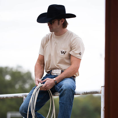 Tan 'John Wayne' Men's T-Shirt by Hooey®