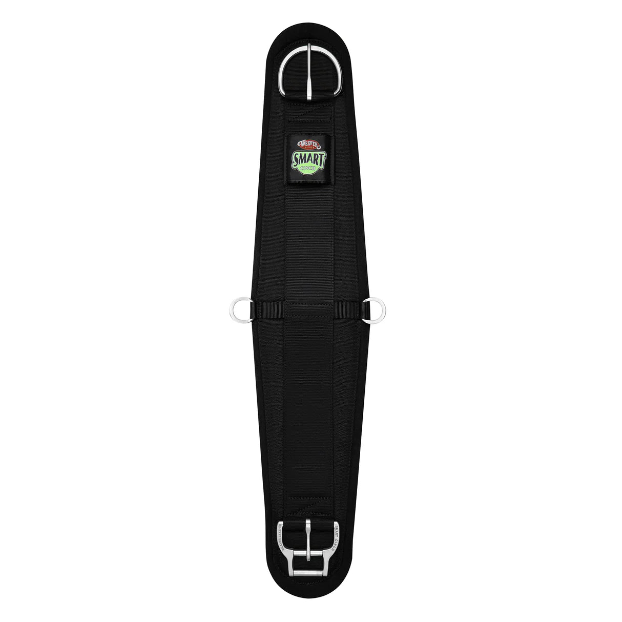 Black felt western roper 'smart' cinch by 'weaver' on a white background