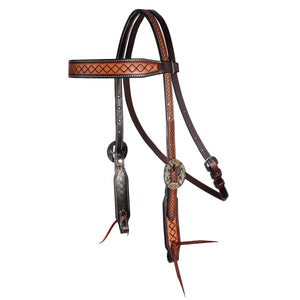 'Crosshatch' Browband Headstall by Professional's Choice®