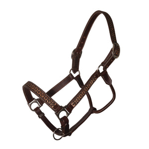 'Chocolate Confection' Leather Halter by Professional's Choice®