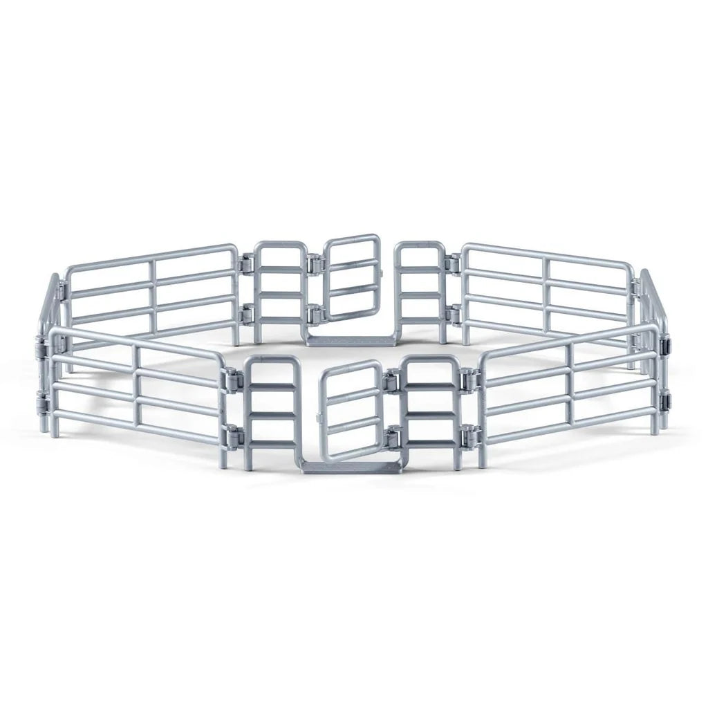 set of corral fence from Schleich on a white background