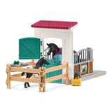 Horse Club™ Box Stall With Mare & Foal Set by Schleich®