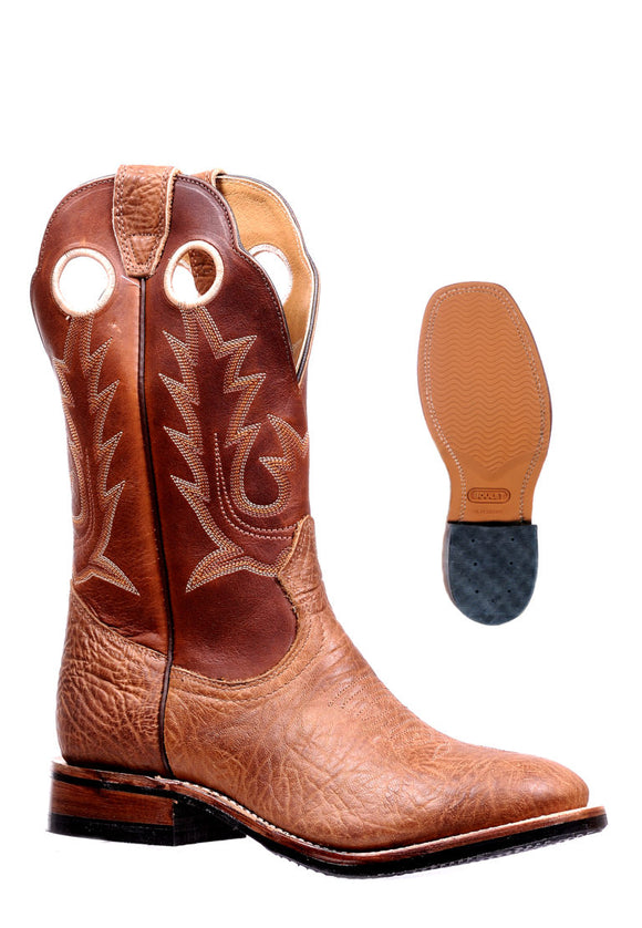 Grizzly & Cognac Round Toe Men's Boot by Boulet®