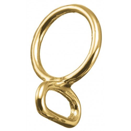 1 1/2" Solid Brass Fixed Loop & Ring