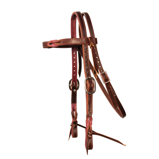 Professional's Choice Pony leather headstall on a white background