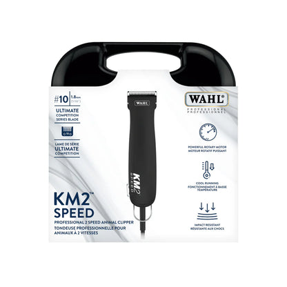 Wahl KM2 Speed animal clipper packaging on a white background