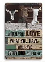 Assorted Metal Farm Signs